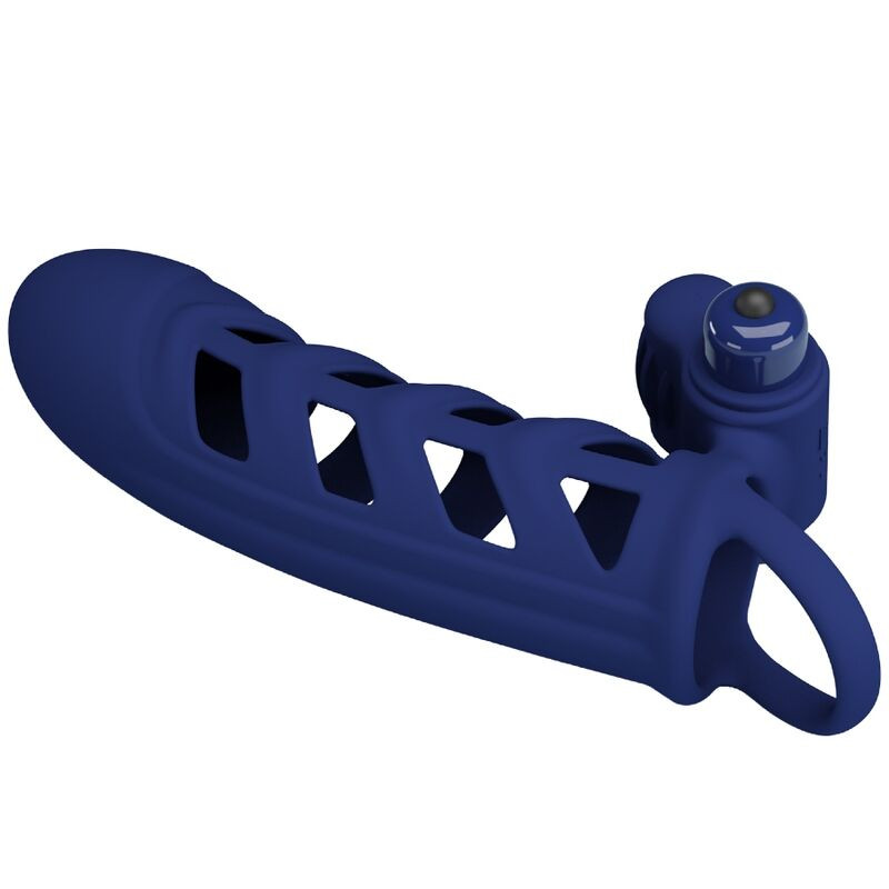 Pretty Love - Altaf Anneau Vibrateur Avec Gaine En Silicone Bleu